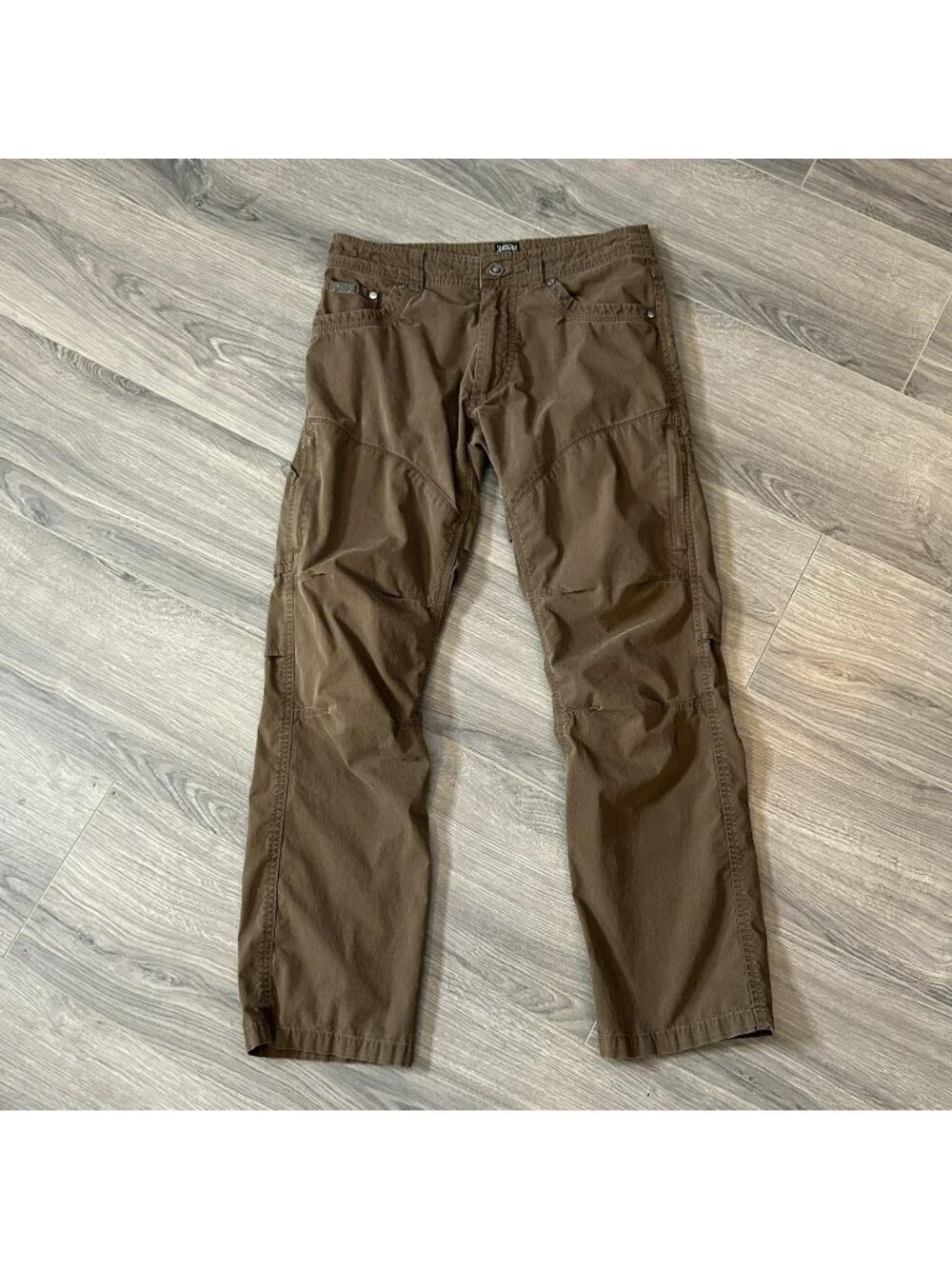 Kuhl Pants Mens 30x28 Brown Hiking Outdoor Stretch Ventilated Pockets Trail